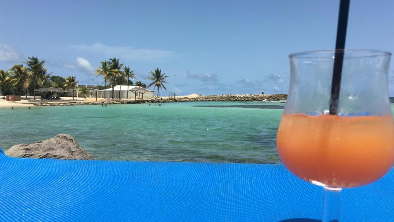 Studio Vue Mer Piscine Plage Kaz Punch Manganao Chez Julie Saint-Francois  Luaran gambar