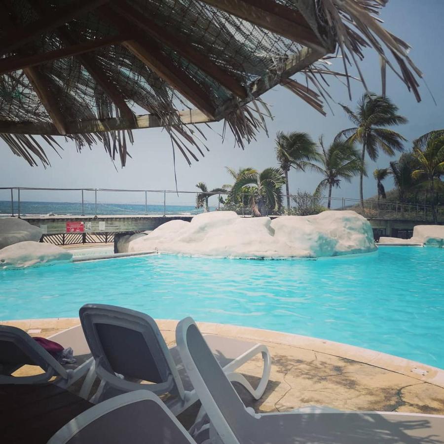 Studio Vue Mer Piscine Plage Kaz Punch Manganao Chez Julie Saint-Francois  Luaran gambar